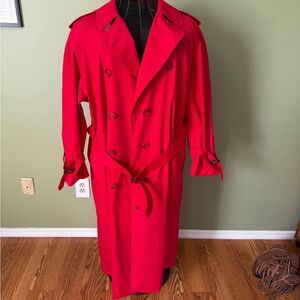 Burberry Vintage Red Trench Coat